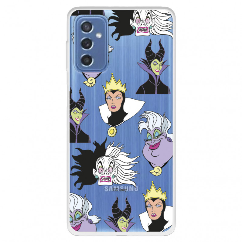 Funda para Samsung Galaxy M52 5G Oficial de Disney Villanas Patrón - Villanas Disney