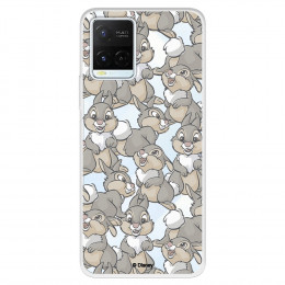 Funda para Vivo Y21S Oficial de Disney Tambor Patrones - Bambi