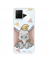 Funda para Vivo Y21S Oficial de Disney Dumbo Silueta Transparente - Dumbo