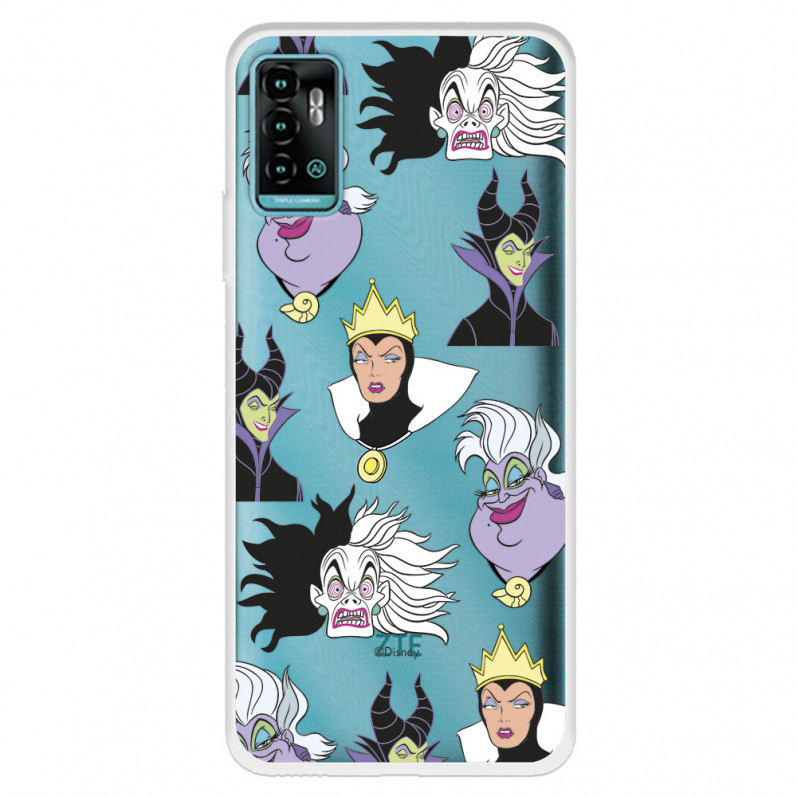 Funda para ZTE Blade A71 Oficial de Disney Villanas Patrón - Villanas Disney