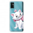 Funda para ZTE Blade A71 Oficial de Disney Marie Silueta - Los Aristogatos