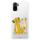 Funda para Xiaomi Redmi Note 10S Oficial de Disney Simba y Nala Silueta - El Rey León