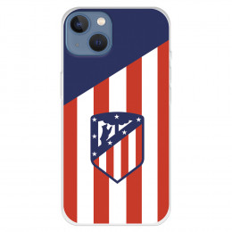 Funda para iPhone 13 del Atleti Escudo Fondo Atletico - Licencia Oficial Atlético de Madrid