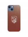 Funda para iPhone 13 del Atleti Escudo Plateado Fondo - Licencia Oficial Atlético de Madrid