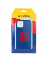 Funda para iPhone 13 del Barcelona Escudo Rojo Fondo Azul - Licencia Oficial FC Barcelona