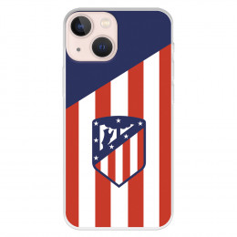 Funda para iPhone 13 Mini del Atleti Escudo Fondo Atletico - Licencia Oficial Atlético de Madrid