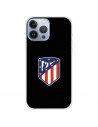 Funda para iPhone 13 Pro Max del Atleti Escudo Fondo Negro - Licencia Oficial Atlético de Madrid