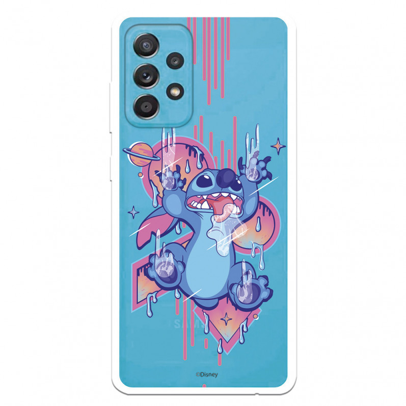 Funda para Samsung Galaxy A52S 5G Oficial de Disney Stitch Graffiti - Lilo & Stitch