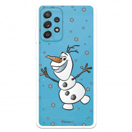 Funda para Samsung Galaxy A52S 5G Oficial de Disney Olaf Transparente - Frozen