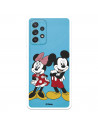 Funda para Samsung Galaxy A52S 5G Oficial de Disney Mickey y Minnie Posando - Clásicos Disney