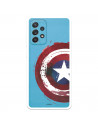 Funda para Samsung Galaxy A52S 5G Oficial de Marvel Capitán América Escudo Transparente - Marvel