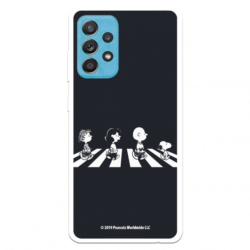 Funda para Samsung Galaxy A52S 5G Oficial de Peanuts Personajes Beatles - Snoopy