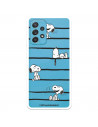 Funda para Samsung Galaxy A52S 5G Oficial de Peanuts Snoopy rayas - Snoopy