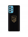 Funda para Samsung Galaxy A52S 5G del Atleti Escudo Dorado Fondo Negro - Licencia Oficial Atlético de Madrid