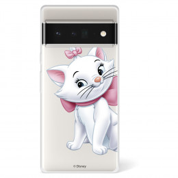 Funda para Google Pixel 6 Pro Oficial de Disney Marie Silueta - Los Aristogatos