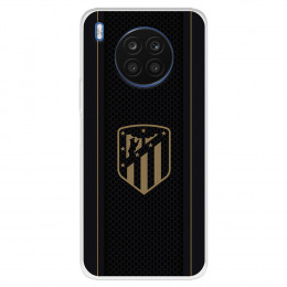 Funda para Huawei Honor 50 Lite del Atleti Escudo Dorado Fondo Negro - Licencia Oficial Atlético de Madrid