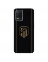 Funda para Realme Narzo 30 5G del Atleti Escudo Dorado Fondo Negro - Licencia Oficial Atlético de Madrid