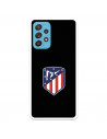 Funda para Samsung Galaxy A52 4G del Atleti Escudo Fondo Negro - Licencia Oficial Atlético de Madrid