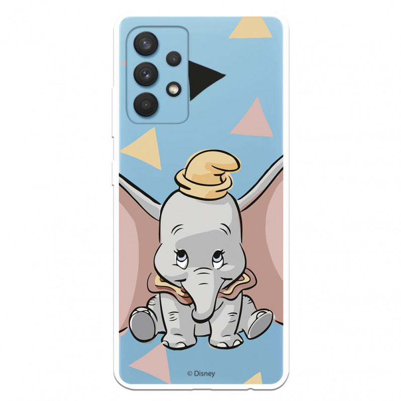 Offizielle Disney Dumbo Transparente Silhouette Samsung Galaxy A32 4G Hülle – Dumbo