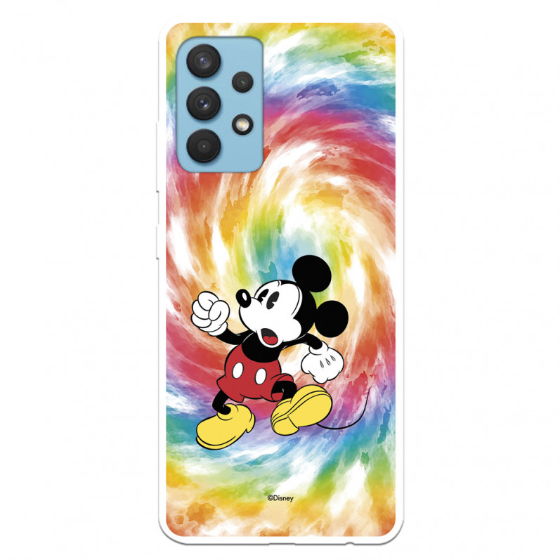 Funda para Samsung Galaxy A32 4G Oficial de Disney Mickey Mickey Tye Die - Clásicos Disney