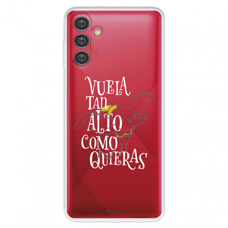 Funda para Samsung Galaxy A13 5G Oficial de Disney Dumbo Vuela tan Alto - Dumbo