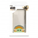 Funda para Motorola Moto E40 Oficial de Star Wars Baby Yoda Sonrisas - The Mandalorian