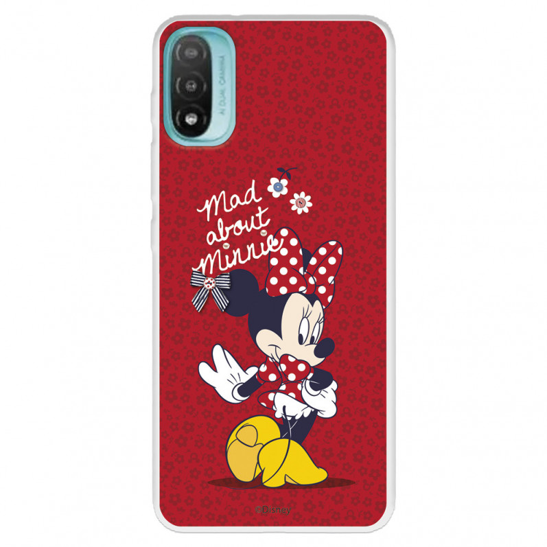 Funda para Motorola Moto E40 Oficial de Disney Minnie Mad About - Clásicos Disney