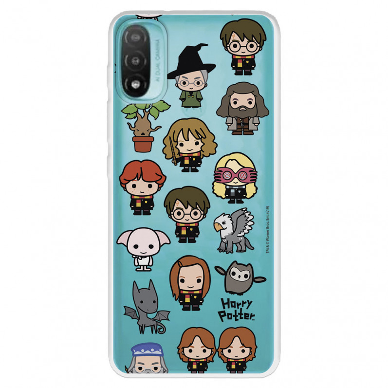 Funda para Motorola Moto E40 Oficial de Harry Potter Personajes Iconos - Harry Potter