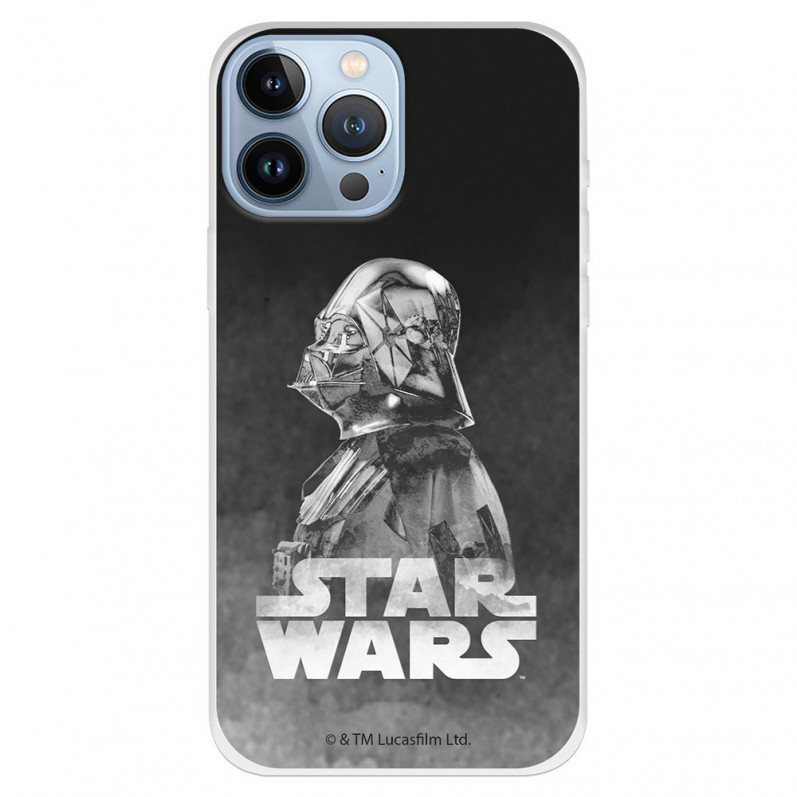 Offizielle Star Wars Darth Vader iPhone 13 Pro Max Hülle mit schwarzem Hintergrund – Star Wars