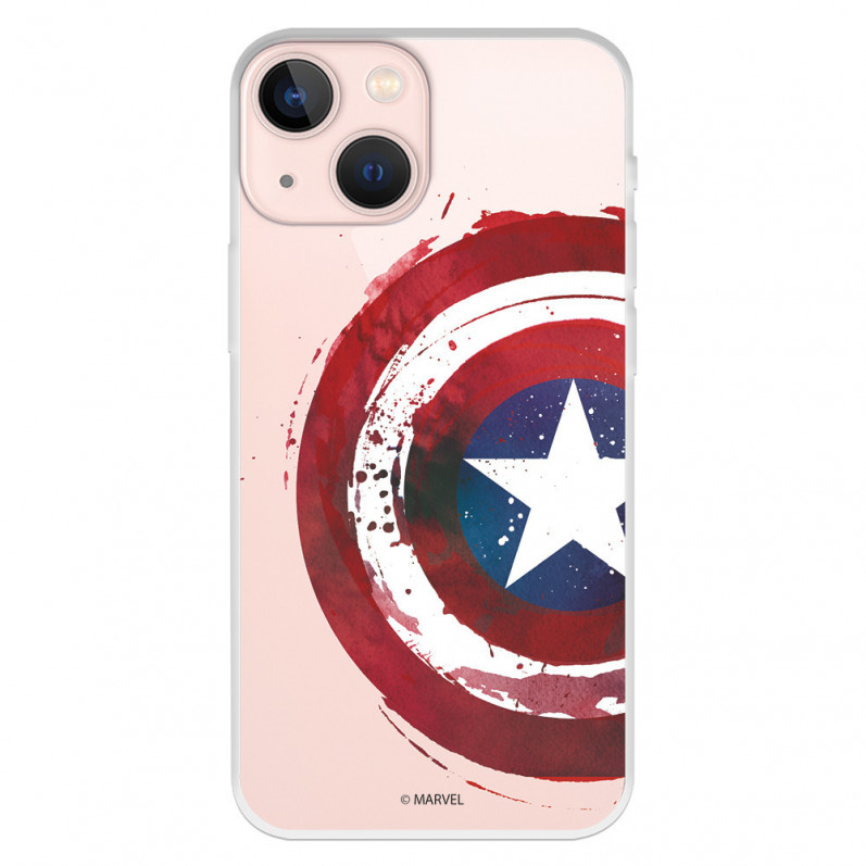 Offizielle Marvel Captain America Clear Shield iPhone 13 Mini Hülle – Marvel