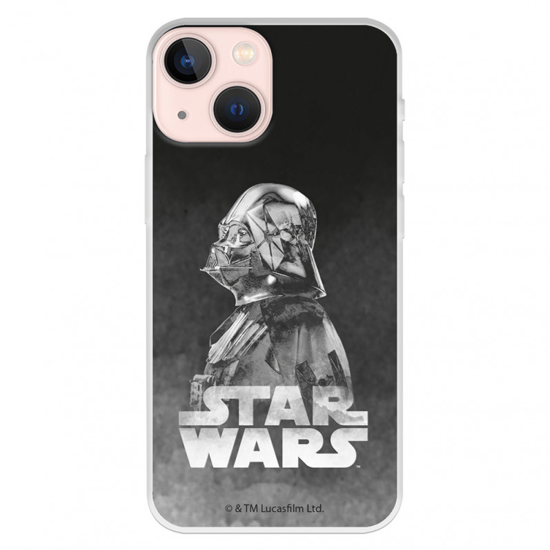 Offizielle Star Wars Darth Vader iPhone 13 Mini Hülle mit schwarzem Hintergrund – Star Wars