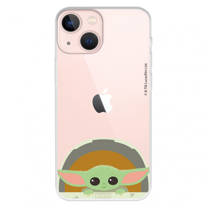 Offizielle Star Wars Baby Yoda Smiles iPhone 13 Mini Hülle – The Mandalorian