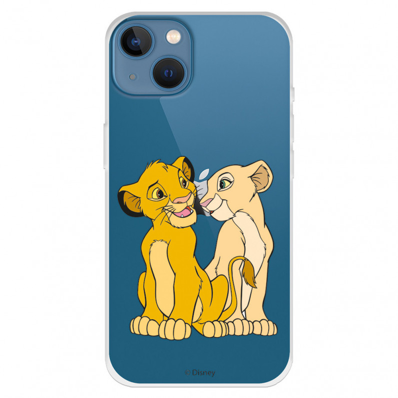 Offizielle Disney Simba und Nala Silhouette iPhone 13 Hülle – Der König der Löwen