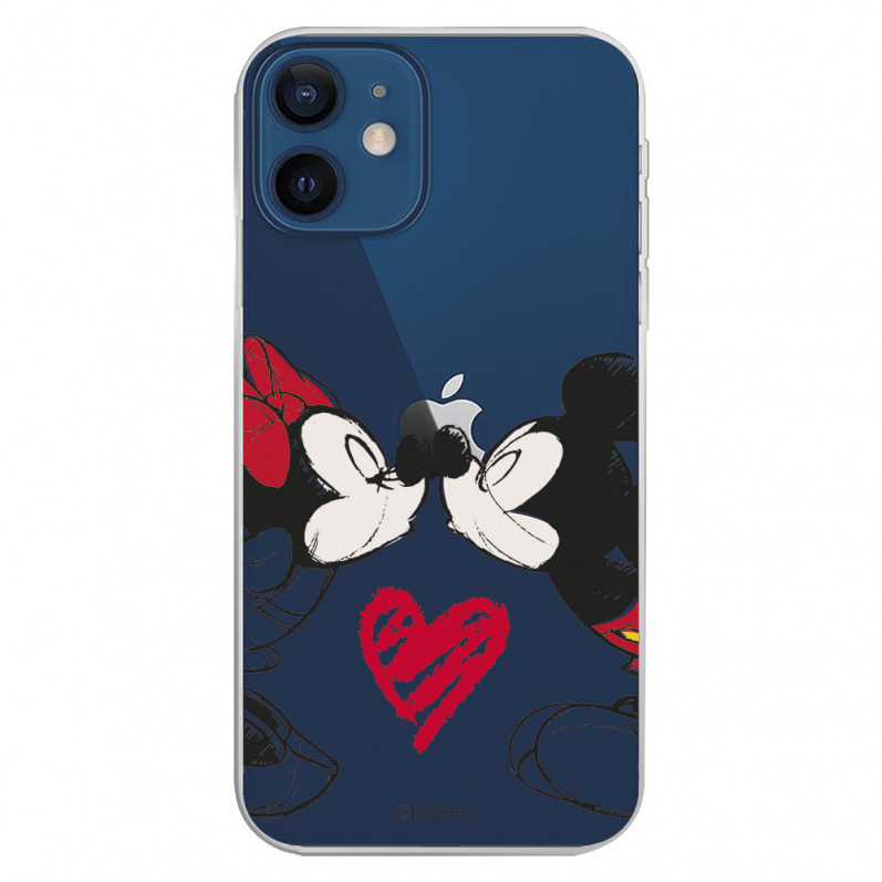 Offizielle Disney Mickey und Minnie Kiss iPhone 12 Mini Hülle – Disney Classics