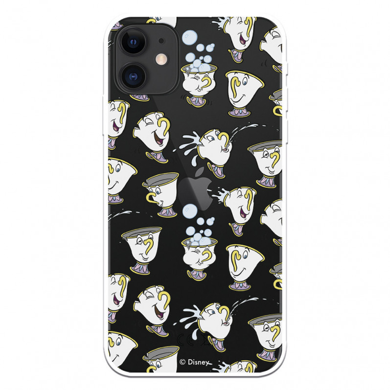 Offizielle Disney Chip Potts Silhouettes Beauty and the Beast iPhone 12 Mini Hülle