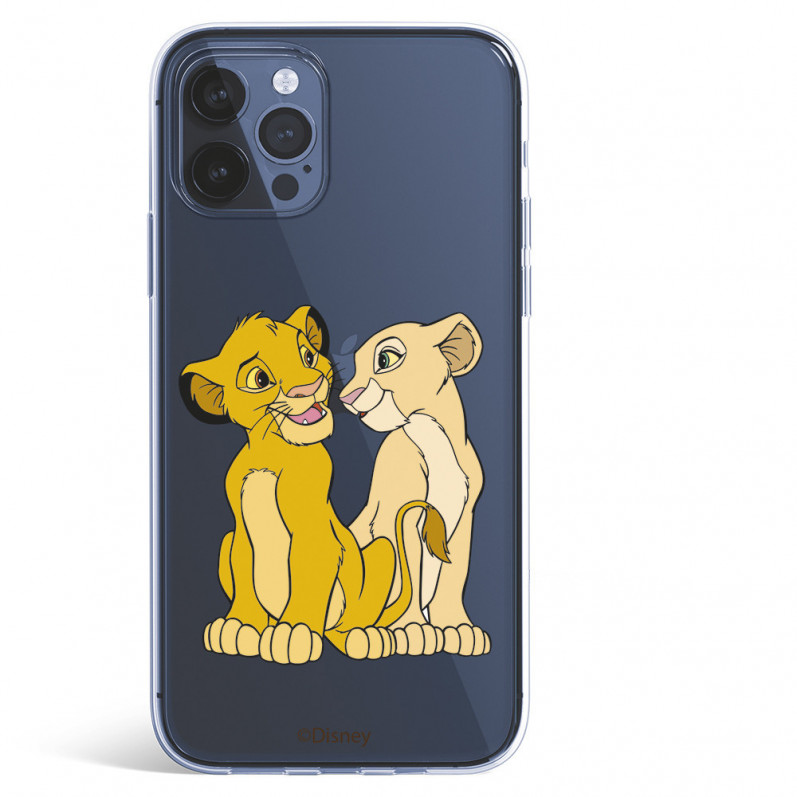 Offizielle Disney Simba und Nala Silhouette iPhone 12 Pro Max Hülle – Der König der Löwen