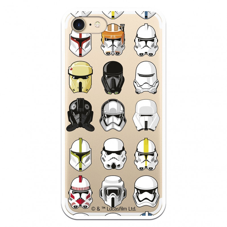 iPhone 7 Hülle Offizielle Star Wars Drawing Helme – Star Wars