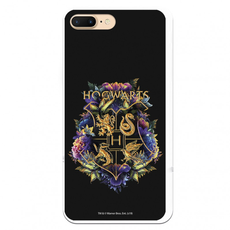 Offizielle Harry Potter Hogwarts iPhone 7 Plus Hülle mit Blumenmuster – Harry Potter