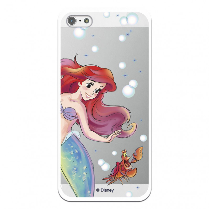 Offizielle transparente Hülle von Disney Little Mermaid and Sebastian für iPhone 5