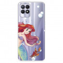 Funda para Realme C11 2021 Oficial de Disney Ariel y Sebastián Burbujas - La Sirenita