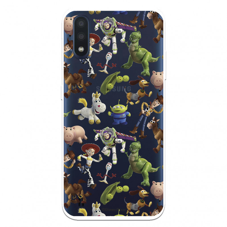 Hülle für Samsung Galaxy A01 Offizielle Disney Toys Toy Story Silhouetten - Toy Story