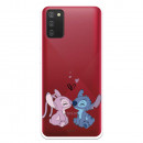 Offizielle Disney Angel & Stitch Kiss Hülle für Samsung Galaxy A02s – Lilo & Stitch