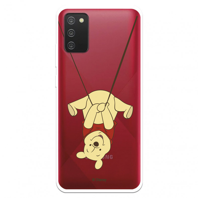 Hülle für Samsung Galaxy A02s Offizielles Disney Winnie Swing - Winnie Puuh