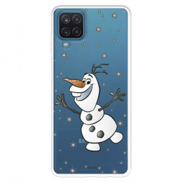 Funda para Samsung Galaxy M22 Oficial de Disney Olaf Transparente - Frozen