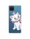 Funda para Samsung Galaxy M22 Oficial de Disney Marie Silueta - Los Aristogatos