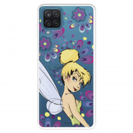 Funda para Samsung Galaxy M22 Oficial de Disney Campanilla Flores - Peter Pan