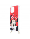 Funda Funda Minnie Fondo Rojo Colgante - Clásicos Disney para iPhone 13 Mini