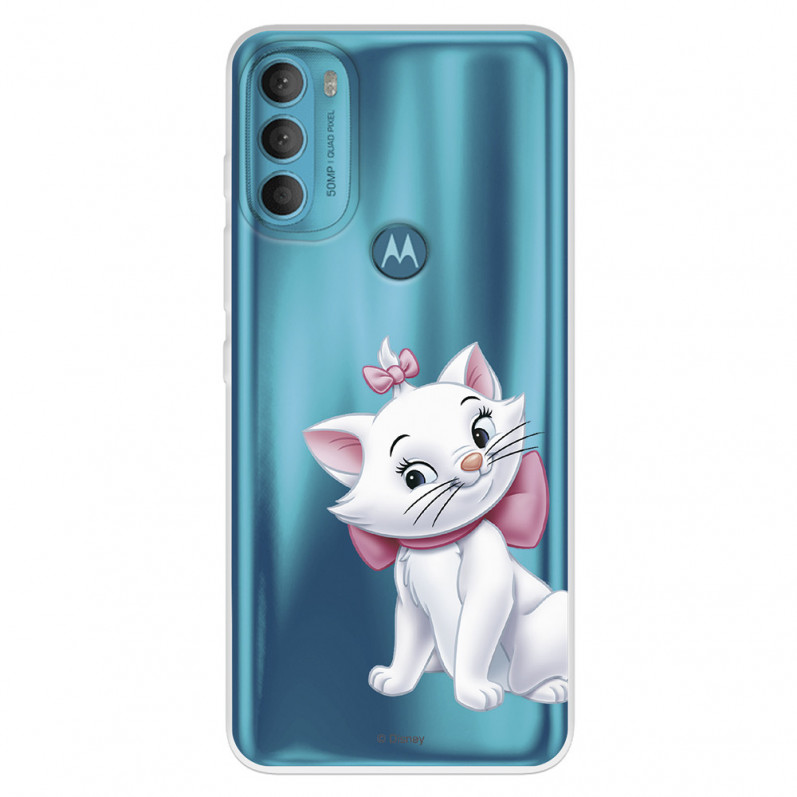 Funda para Motorola Moto G71 5G Oficial de Disney Marie Silueta - Los Aristogatos