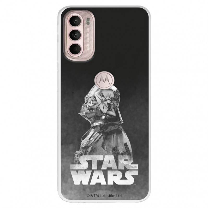 Funda para Motorola Moto G31 Oficial de Star Wars Darth Vader Fondo negro - Star Wars