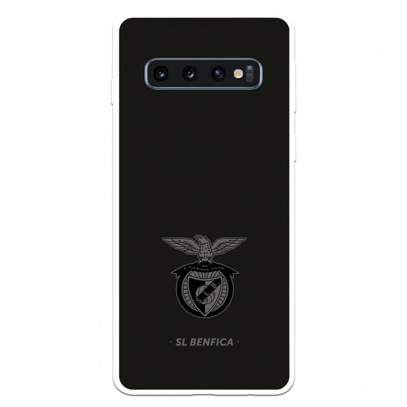 Funda para Samsung Galaxy S10 Plus del Escudo Fondo Negro  - Licencia Oficial Benfica